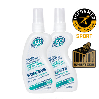 SPF 50 Fragrance Free Spray Sunscreen 2 Pack