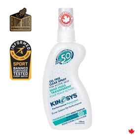 SPF 50 Fragrance Free KINeSYS Spray Sunscreen 120ml