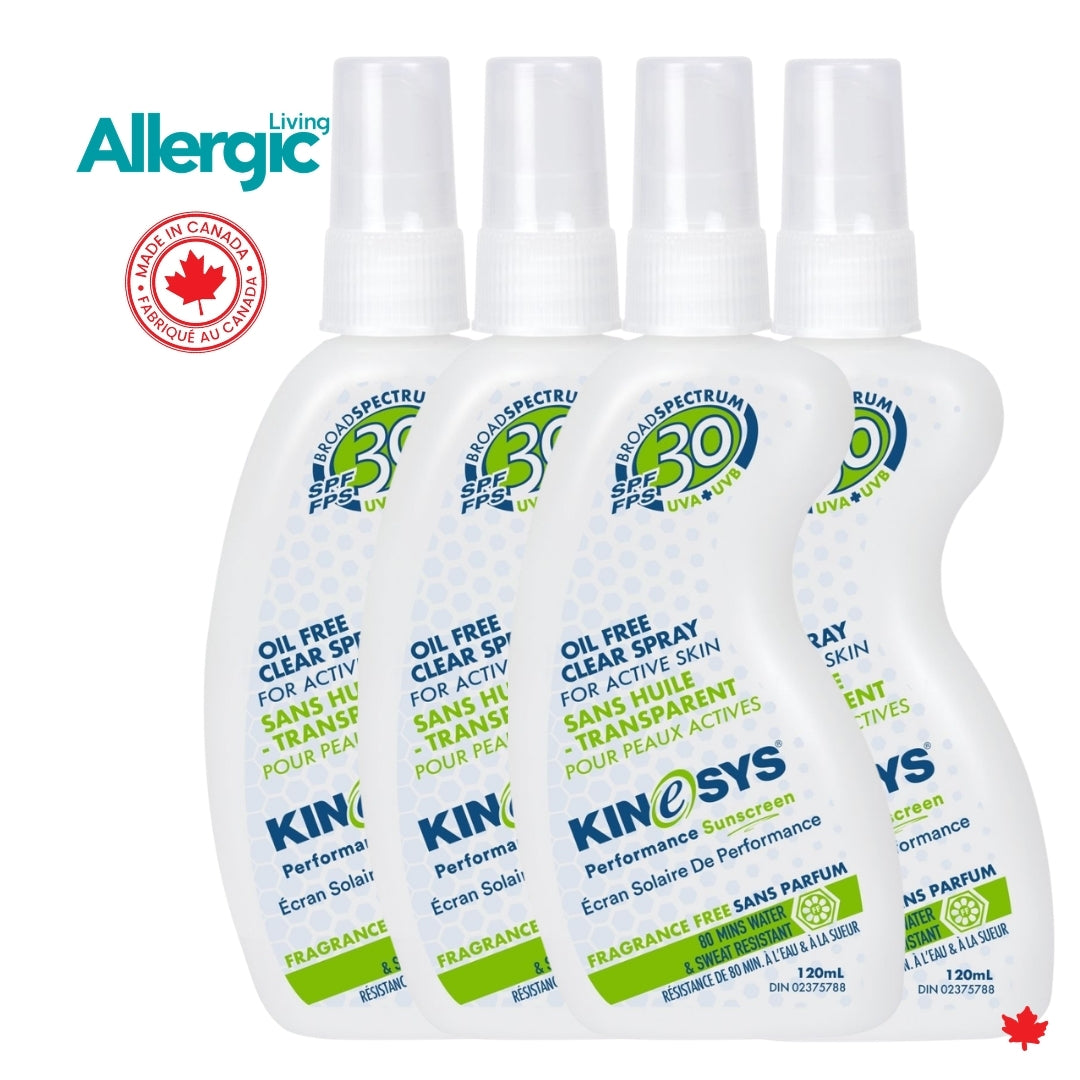 KINeSYS SPF 30 Fragrance Free Spray Sunscreen 120ml – KINeSYS Sunscreen CA