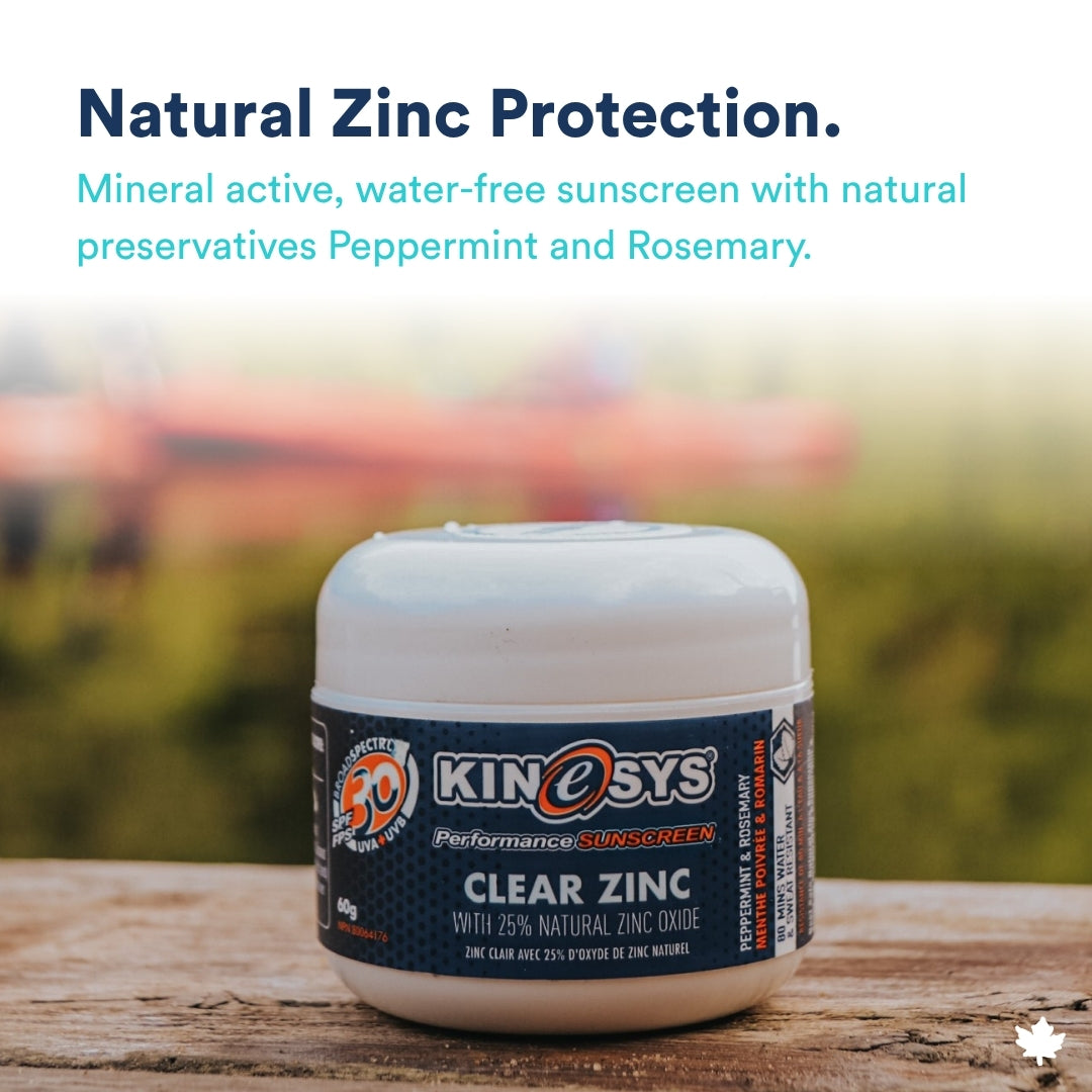 SPF 30 Clear Zinc Sunscreen Cream with 25% Zinc Oxide. Reef Safe
