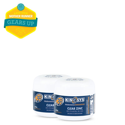 SPF 30 KINeSYS Natural Clear Zinc 2-pack